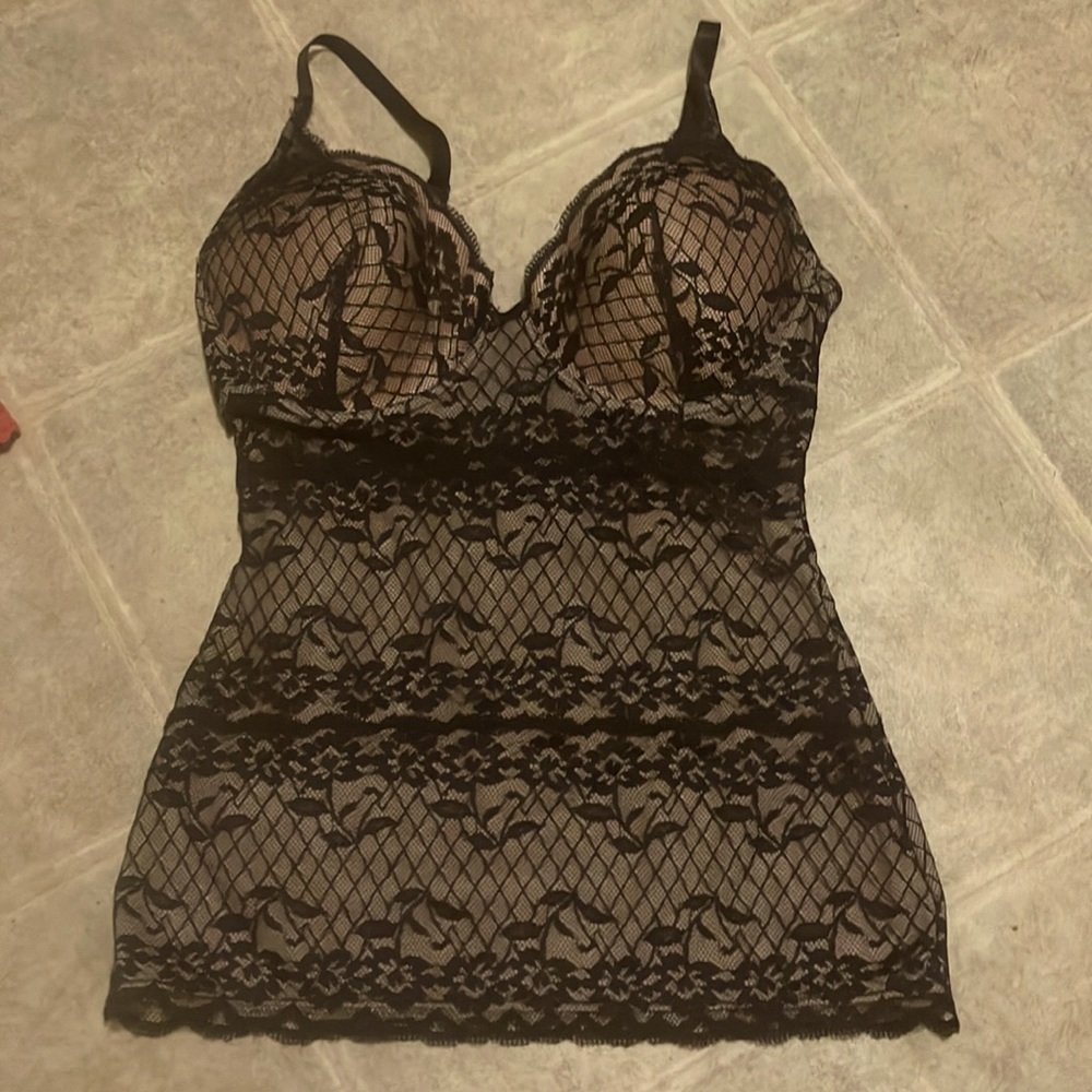 34 d/dd skinny girl lacy tank top shapewear
